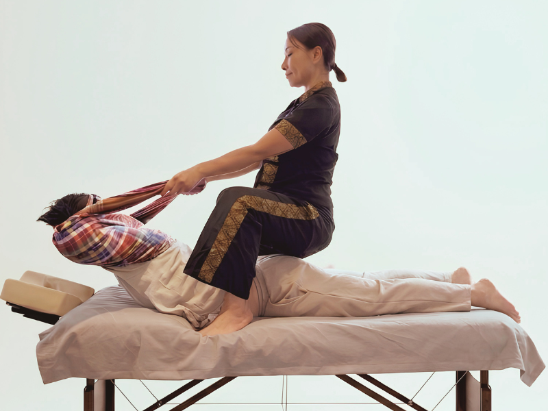 Pa Khaw Ma Table Thai Cloth Stretch Therapy Course London Img