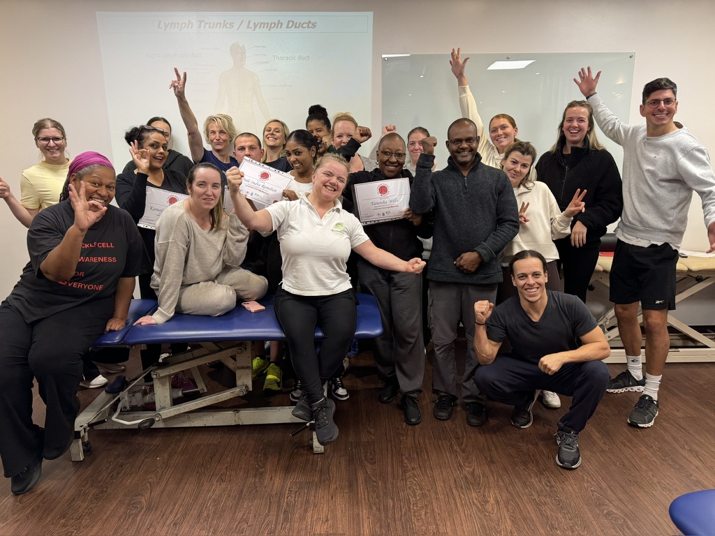 London School Of Massage Students Inside The School