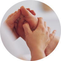 London School of Massage - office reflexology treatment