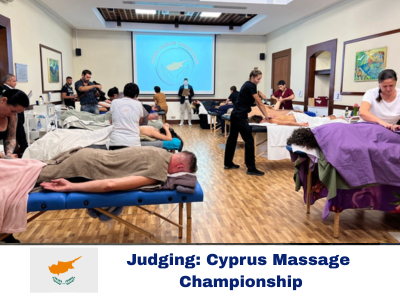 London School of Massage at teaching at Cyprus Massage Championship