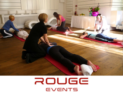 Rouge Events - London School of Massage - training at event