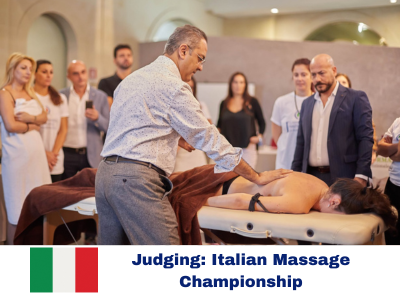 London School of Massage at teaching at Italy Massage Championship